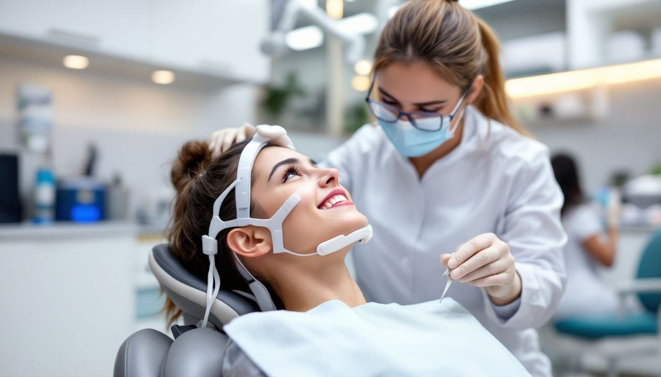 현대 치과에서 성장 조절 장치를 착용한 청소년 환자와 치과 전문의