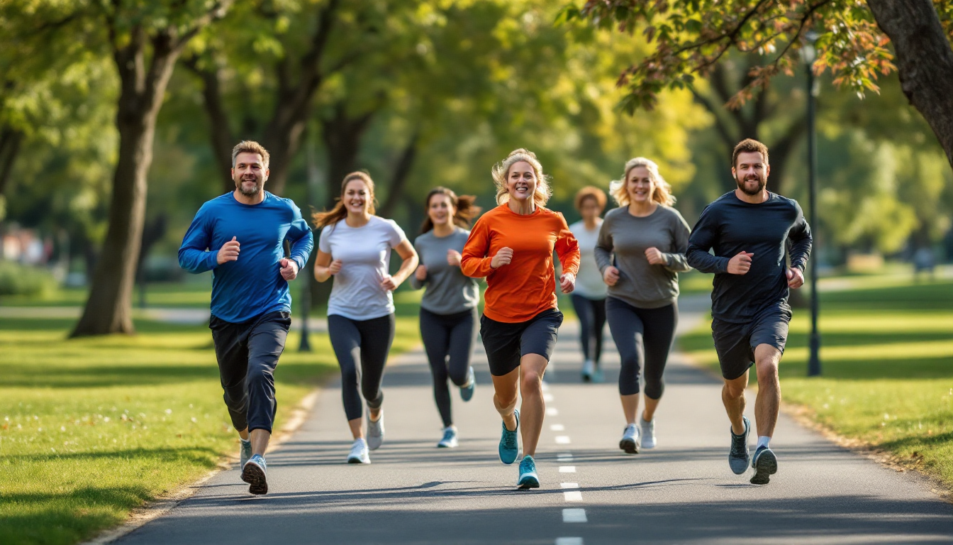 8주 완성 Couch to 5K 훈련 계획에 따라 달리기를 하는 초보 러너들