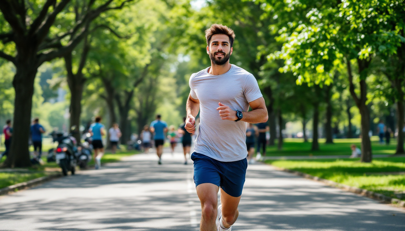 5km 러닝을 시작하는 초보 러너의 모습