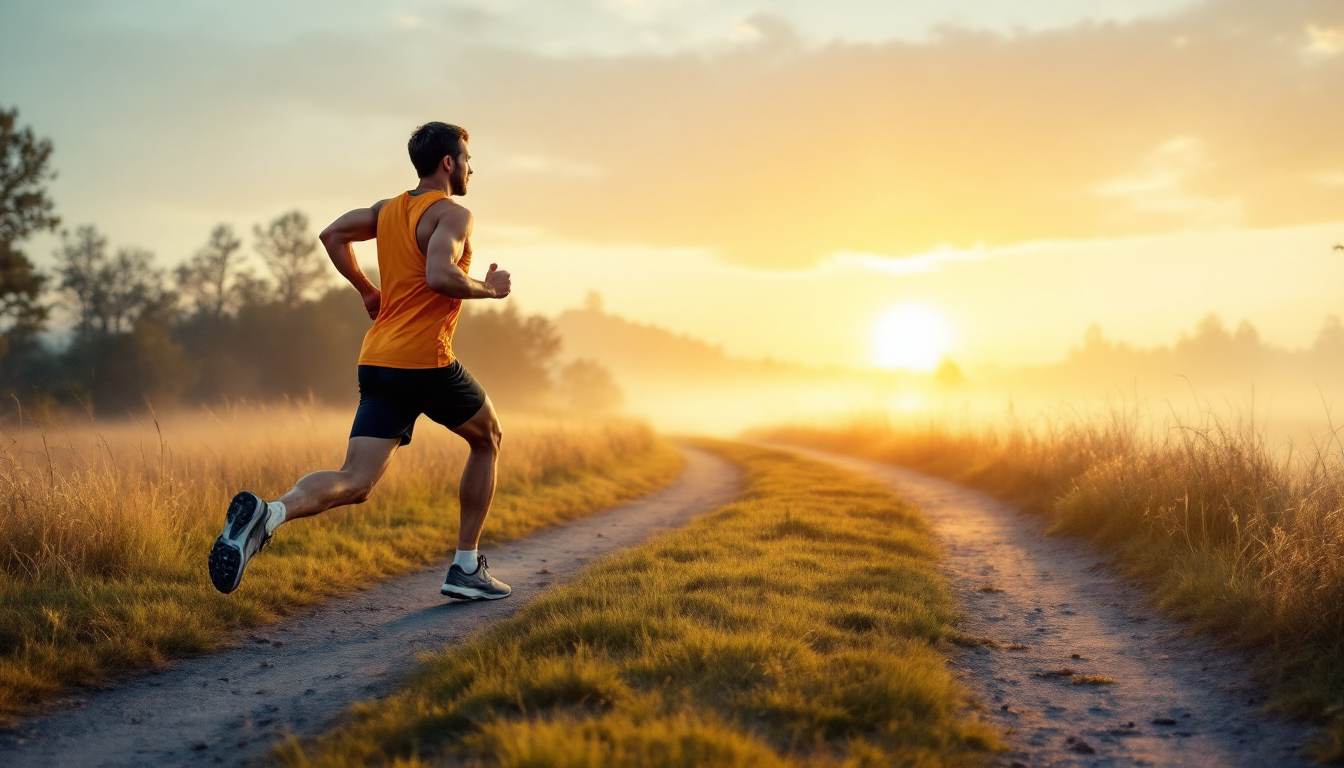 달리기 전 동적 스트레칭과 달리기 후 정적 스트레칭하는 장면