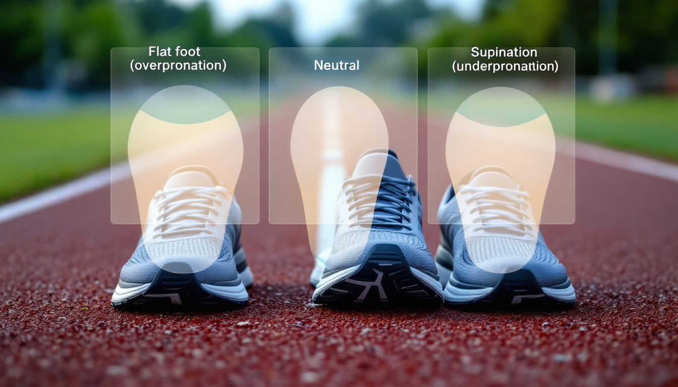 발 아치 유형별로 지원하는 쿠션과 안정성을 보여주는 최신 러닝화의 실제 모습
